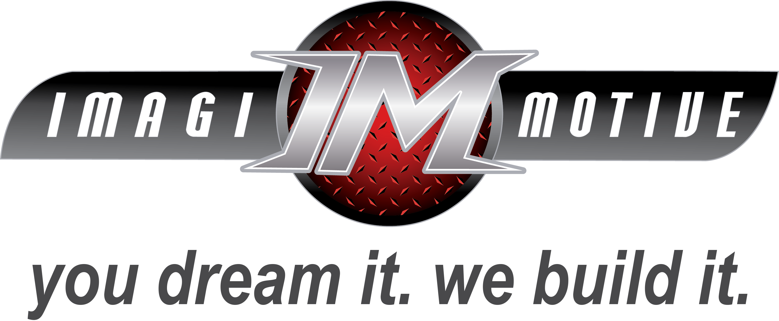 Imagimotive Logo With Slogan - Imagi-motive, Llc. (3088x1274), Png Download