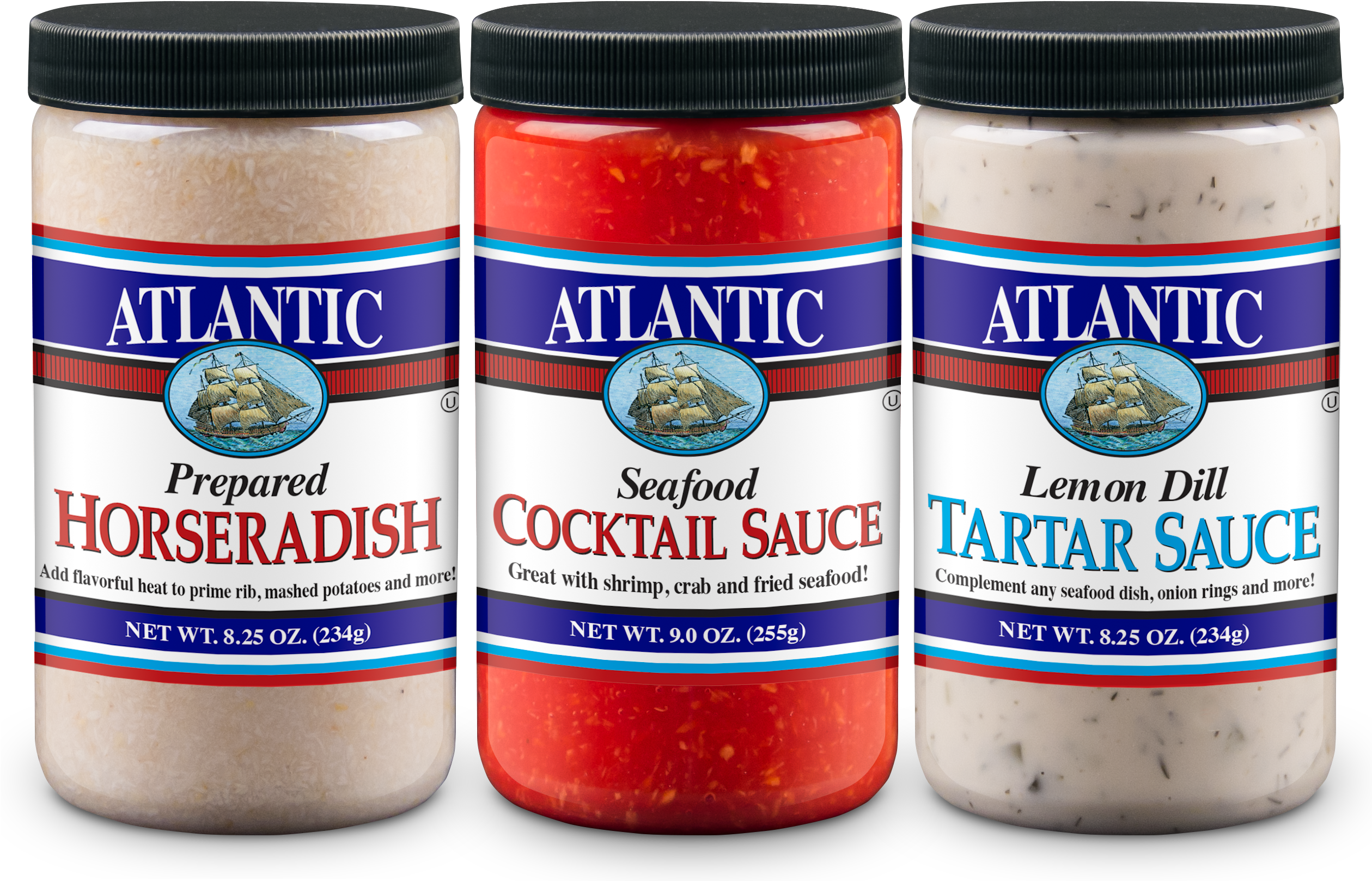 Atlantic-family - Atlantic Cocktail Sauce, Seafood - 9 Oz (2518x1684), Png Download