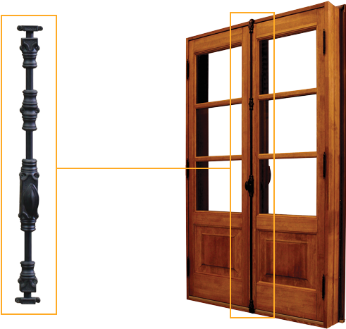 The Balcony Doors Open Inwards Only - Porte Balcon En Bois (730x466), Png Download
