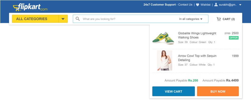 Dropdown - Flipkart (1000x414), Png Download
