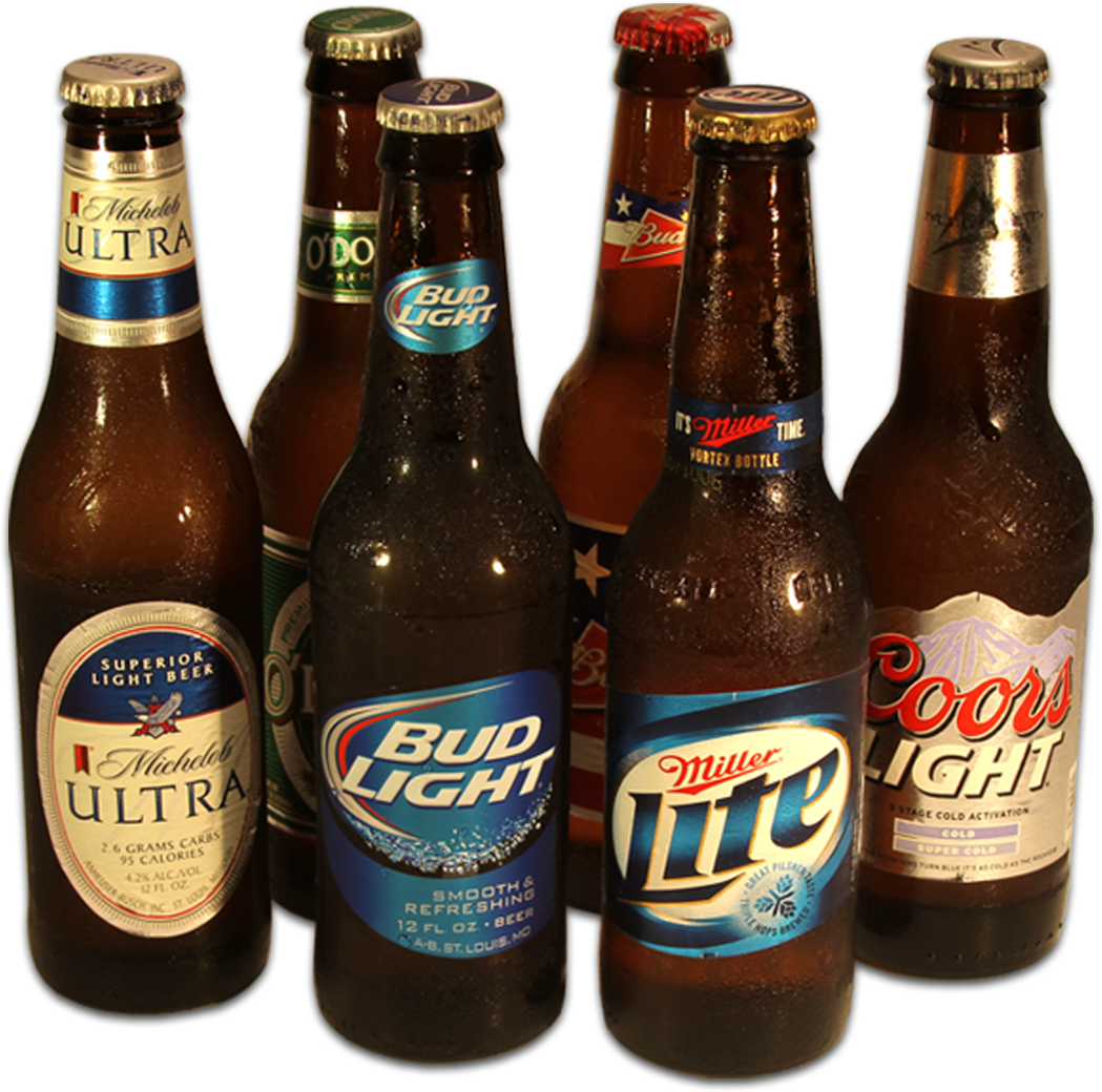 Import Beer - Bud Light (1049x1040), Png Download