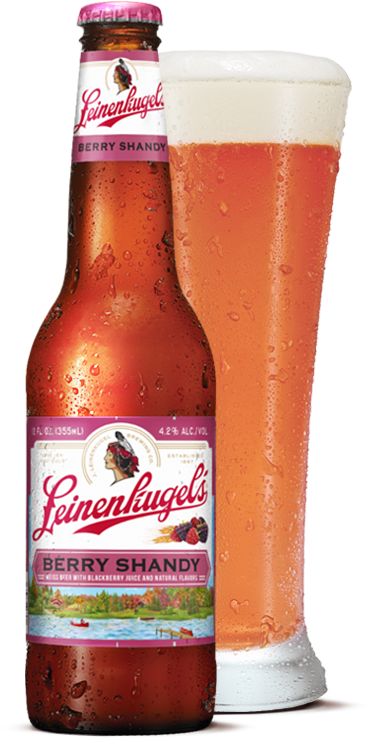 Leinenkugel's Berry Shandy - Leinenkugel Beer Berry Shandy (495x750), Png Download
