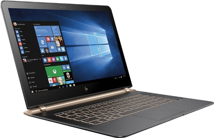 2016-hp Spectre Laptop Right Side - Hp Spectre 13 V111dx (735x488), Png Download