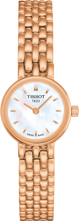 Tissot Ladies Lovely Rose Gold Plated Watch - Ladies Watch Rose Gold Watch Mother Of Pearl (555x840), Png Download