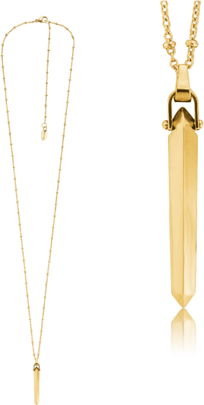 Nahu Necklace New York Gold Plated - Edelstahlkette New York Rosé (600x600), Png Download