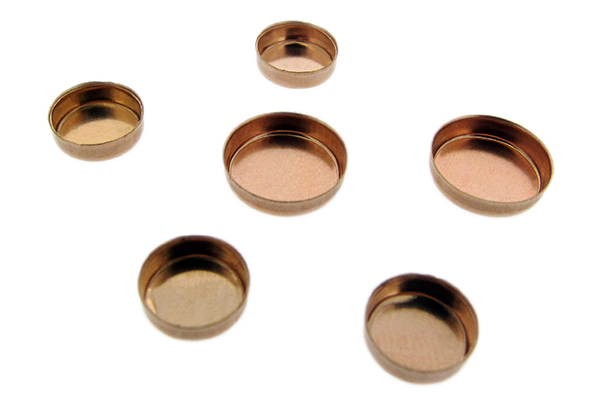 Gold Filled Red Round Bezel Cup 8mm Red Gold Filled - Gold-filled Jewelry (600x600), Png Download