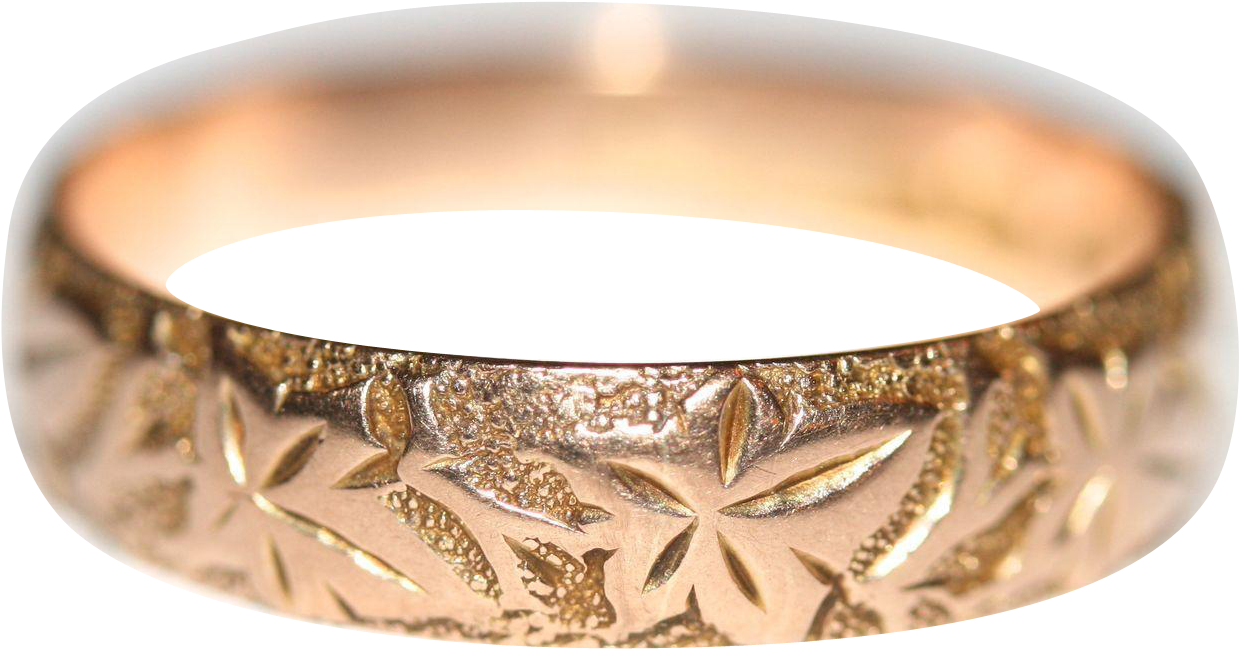 Romantic Fine Antique Edwardian 9 Carat Rose Gold Ivy - Wedding Ring (1238x1238), Png Download