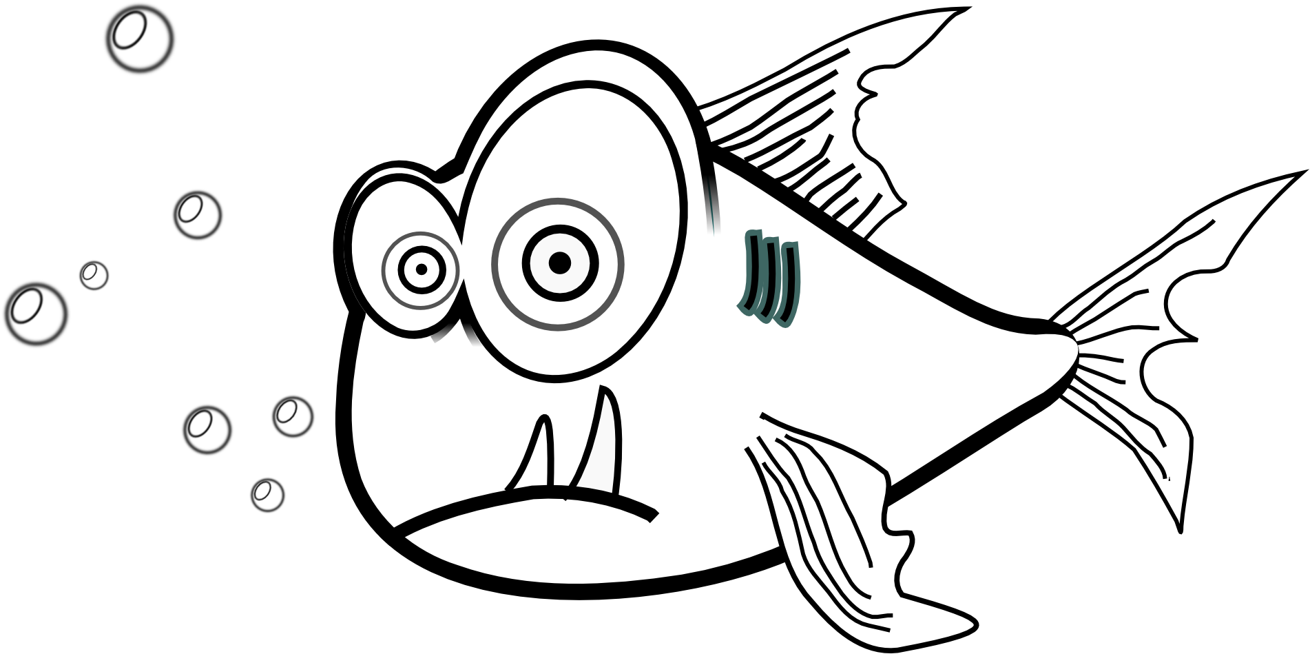 Piranha Clipart - Piranha Clipart Free (1979x990), Png Download