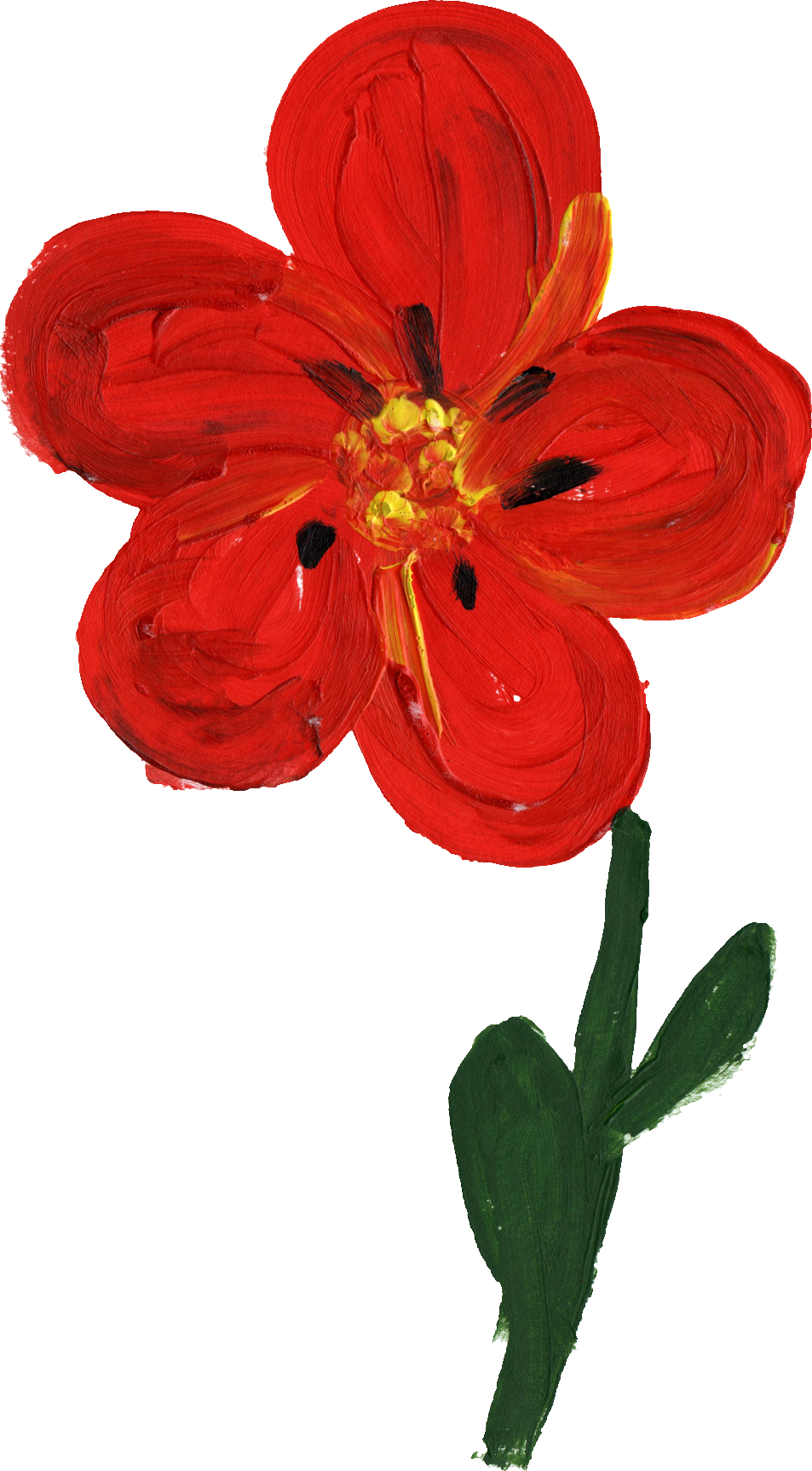 Free Download - Pintura Con Acuarela Flor (953x1726), Png Download