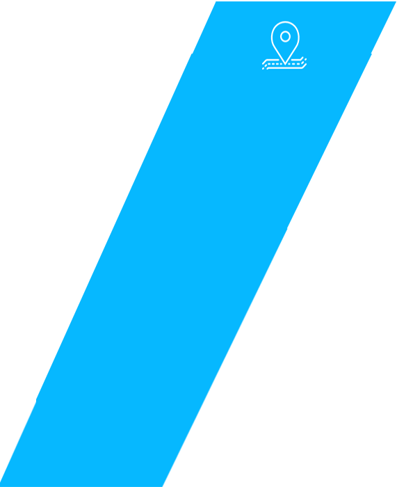 Contact Us Icon - Parallelogram Blue Shape Png (571x700), Png Download