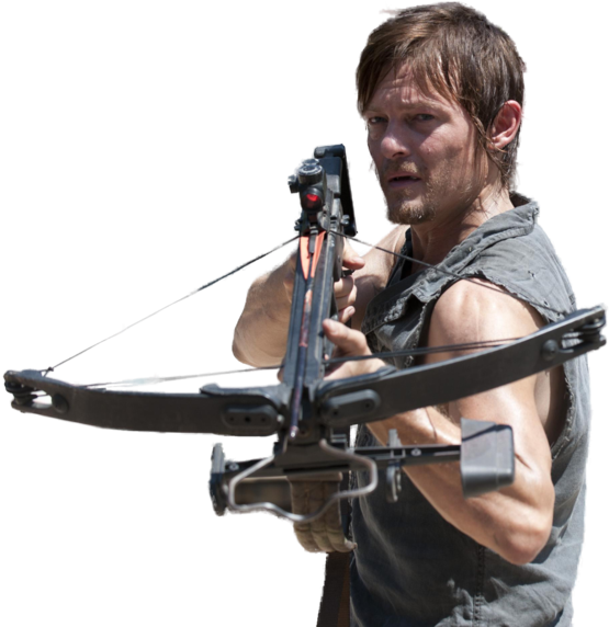 Share This Image - Daryl Walking Dead Png (602x600), Png Download