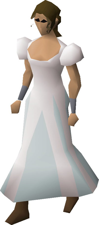 Princess Outfit Equipped - Osrs Princess Outfit (401x910), Png Download