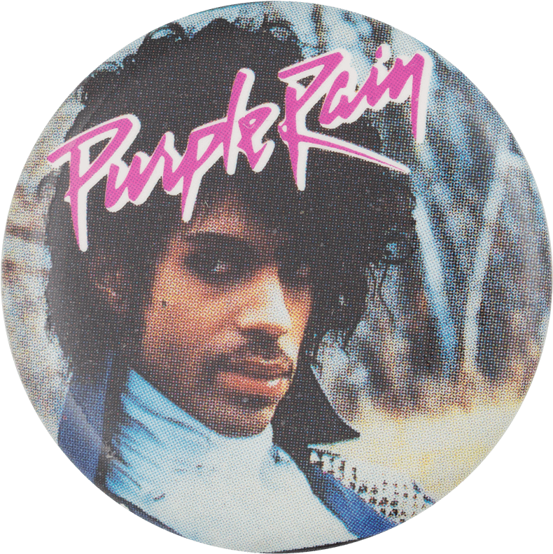 Prince Purple Rain Two - Vintage 80s Prince - Purple Rain - Motorcycle - Pin (1000x905), Png Download
