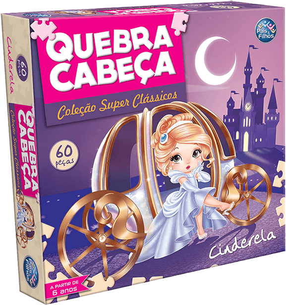 Quebra Cabeça Cinderela 60 Peças - Quebra Cabeça Chapeuzinho Vermelho (800x696), Png Download