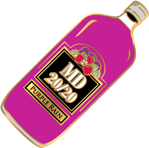 Md 20/20 "purple Rain" Pin - Md 20 20 Sticker (600x600), Png Download
