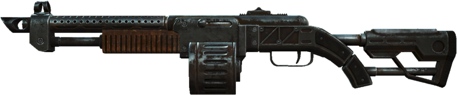 Combat Shotgun Drum Fo4 - M4 Ics Cxp 16 (1600x645), Png Download