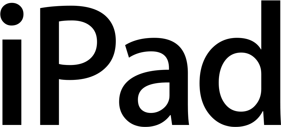 Ipad - Apple Ipad Mini Logo (1000x467), Png Download