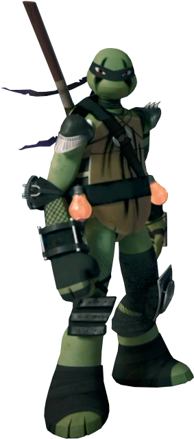 Dark Donatello Profile - Tmnt Dark Turtles 2012 (476x716), Png Download