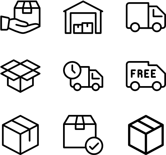 Shipping & Delivery - Web Design Line Icon (600x564), Png Download