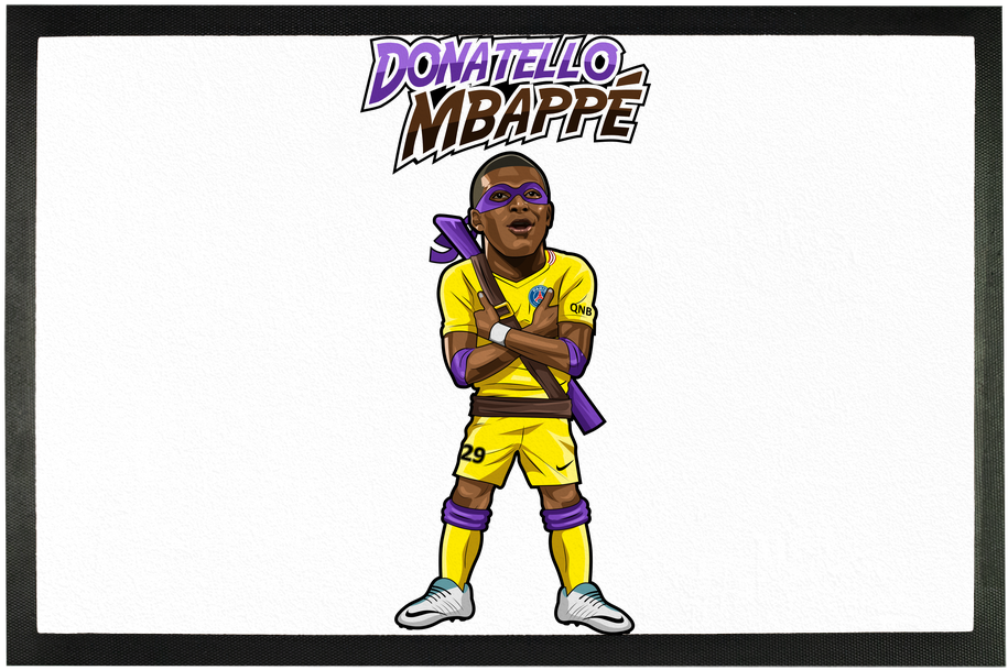 Donatello Mbappe ﻿sublimation Doormat - Mbappe Donatello T Shirt (1024x1024), Png Download