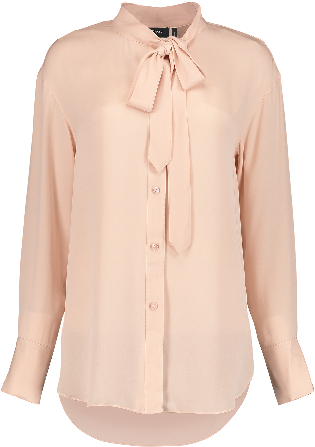 Ls Weekender Tie Neck Blouse Petal Pink - Blouse (1280x1920), Png Download