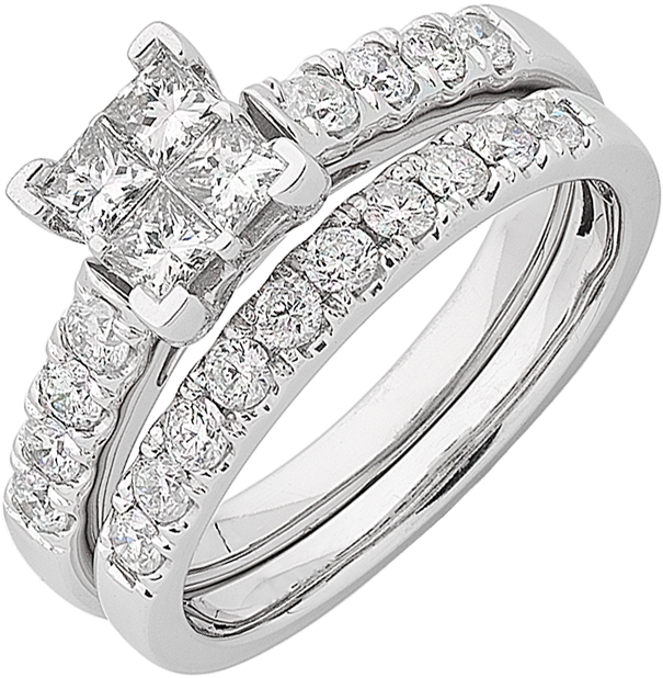 Diamond Bridal Set Png (606x774), Png Download