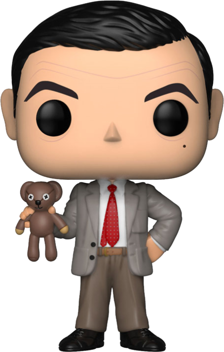 Pop Figure Mr Bean Mr Bean Chase - Funko Pop Mister Bean (454x712), Png Download