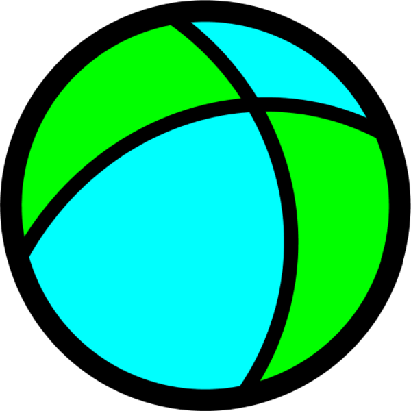Ball Icon 166 Eye Green Question Mark - Teal Basketball Clipart (600x600), Png Download