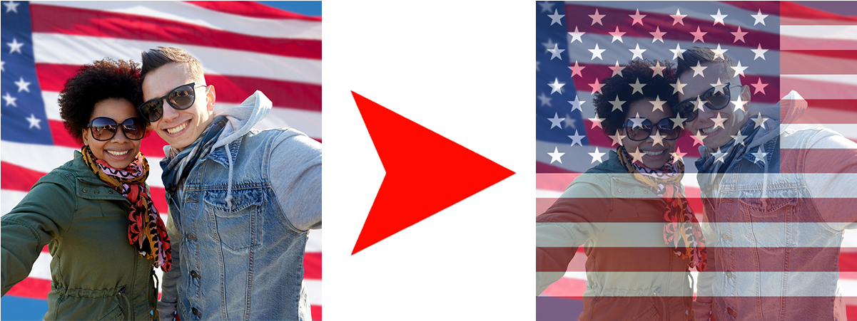 American Flag Overlay - Flag Of The United States (1200x630), Png Download