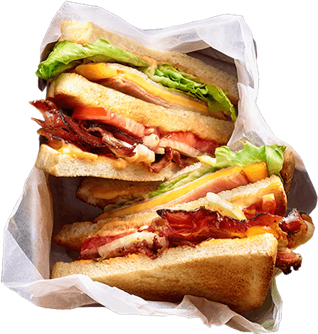 Burgerista Club Sandwich (570x755), Png Download