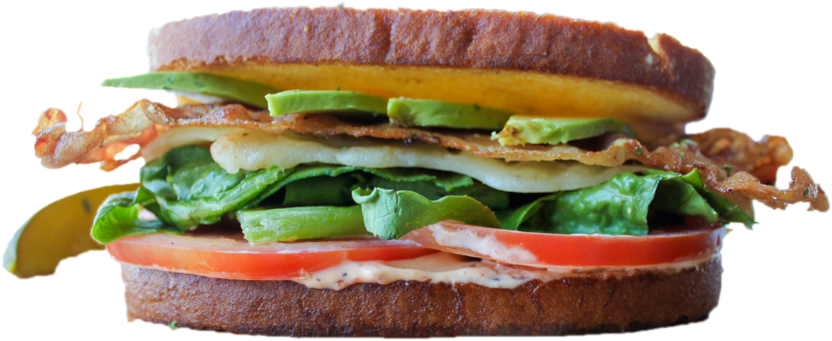 Rachel's Bacon Avocado & Swiss - Fast Food (1920x1280), Png Download