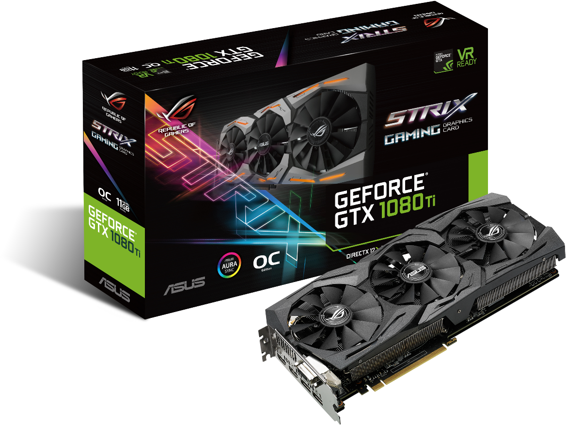 Fastest Gaming Performance - Asus Geforce Gtx 1080 Strix Graphics Card (8gb) (1200x1200), Png Download