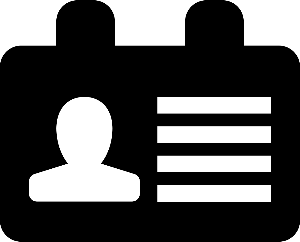 Id Card Interface Symbol Comments - Symbole Carte D Identité (980x792), Png Download