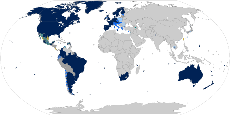 List Of Jurisdictions Recognizing Same-sex Unions - Same Sex Marriage World Map 2018 (800x410), Png Download