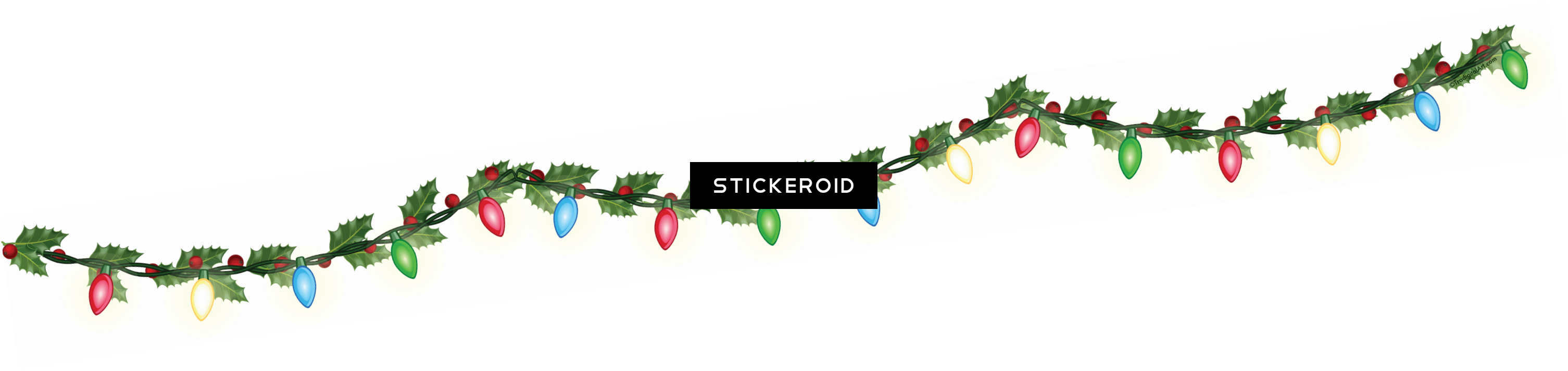 Christmas Lights - Christmas Day (3011x712), Png Download