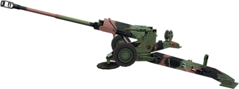 M198 Howitzer - Artillery (1002x631), Png Download