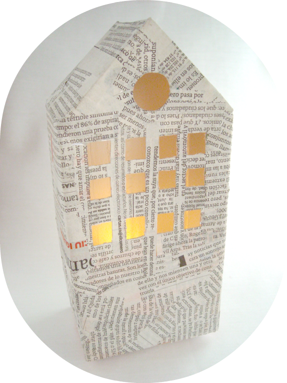 Casita Portavelas - Label (575x767), Png Download