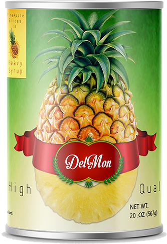 20oz Canned Pineapple Slices In Heavy Syrup - Can (531x614), Png Download