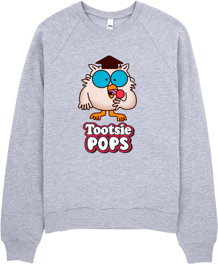Owl Tootsie Roll Pop Sweatshirt - Felpa Ariana Grande No Tears Left To Cry (1000x1000), Png Download