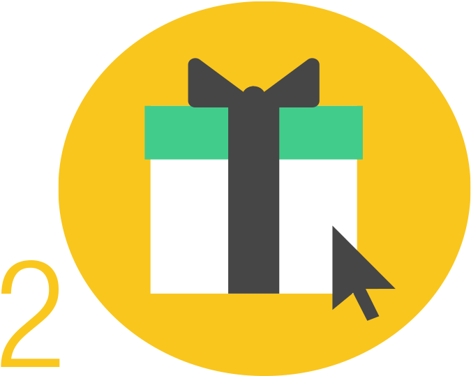 Open The Software And Click The Gift Icon On The Top - Circle (693x556), Png Download