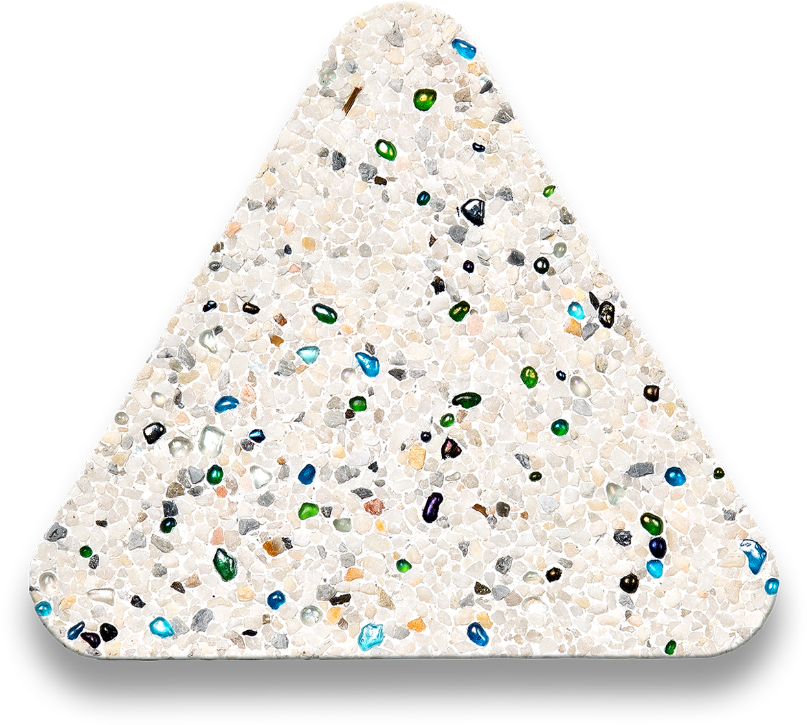 Pebblesheen White Diamonds With Jade Blend Lumnious - Pebble Sheen White Diamonds With Blue Glass (1440x1425), Png Download