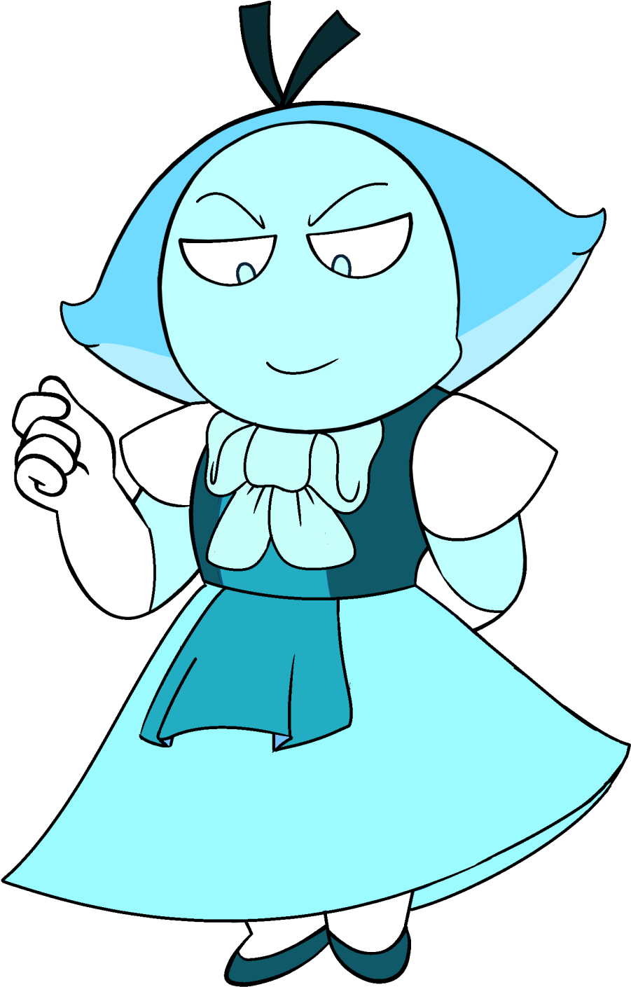 Aqua Aquamarine - Steven Universe Crystal Gem Aquamarine Arm Gemcrust (1280x1553), Png Download