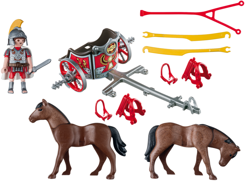 5391 Roman Chariot - Playmobil Roman Chariot (940x658), Png Download