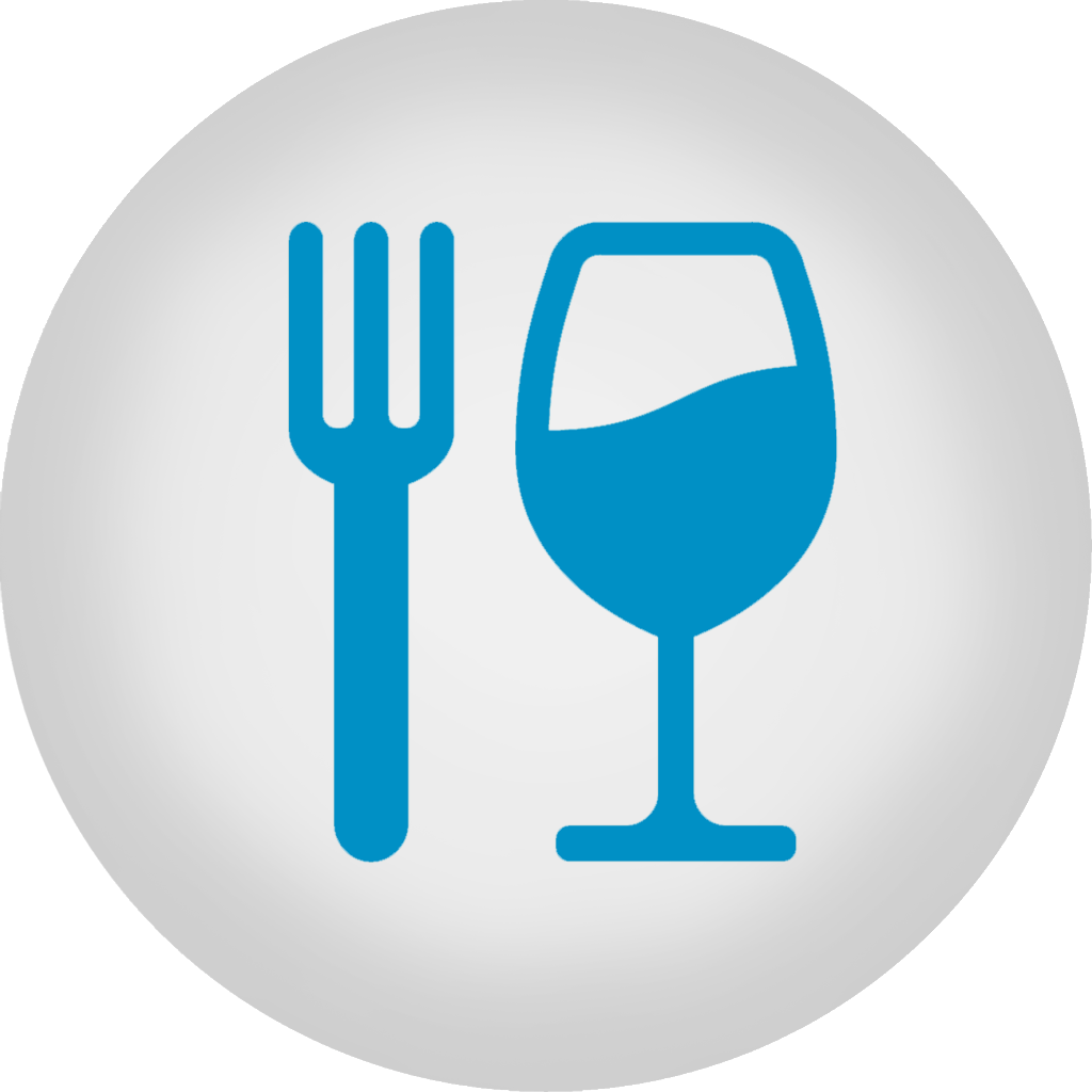 Dining Out Swap Guide - Food Icon Png Blue (1024x1024), Png Download