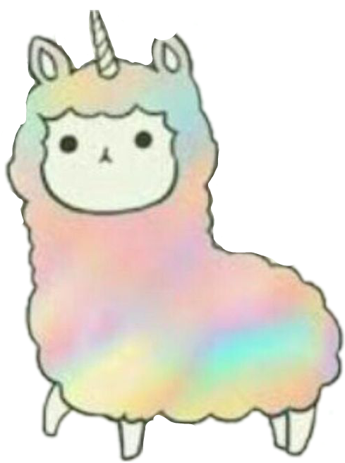 Unicorn Lama Lamacorn Sticker Sara Moon Png Kawaii - Need To Fart Llamacorn (489x656), Png Download