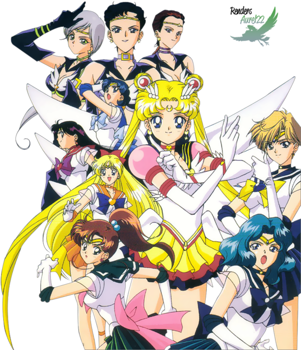 Liked Like Share - Sailor Moon Stars (600x702), Png Download