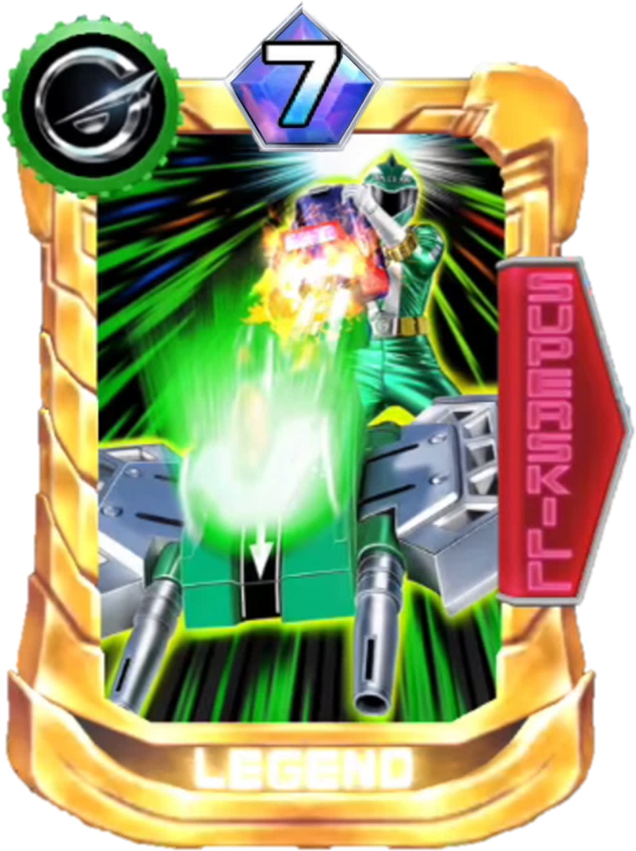 Go-on Green Card In Super Sentai Legend Wars - Super Sentai (1296x1708), Png Download