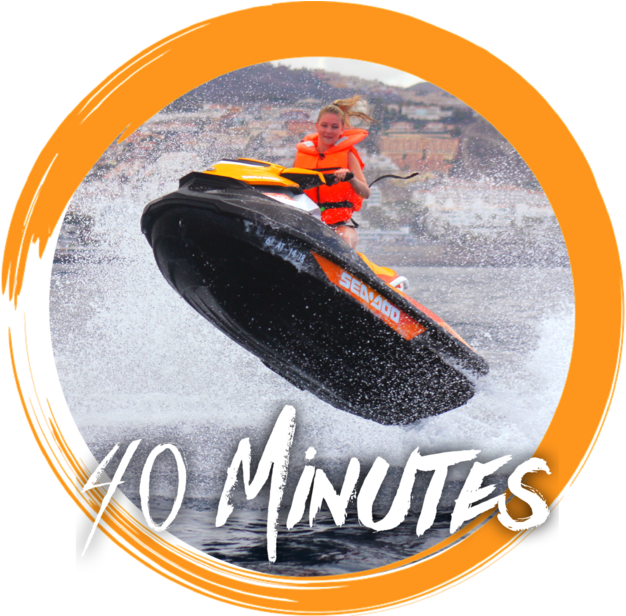 40 Minute Jet Ski Experience - Wakeboarding (690x615), Png Download