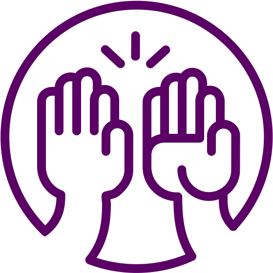 High Five Icon - High Five Icon Png (573x573), Png Download