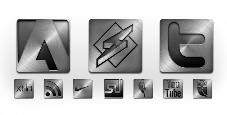 Tha Icon Hits Us With Graphical Magic Icon Pack Part - Metal Icon Pack For Android (792x400), Png Download